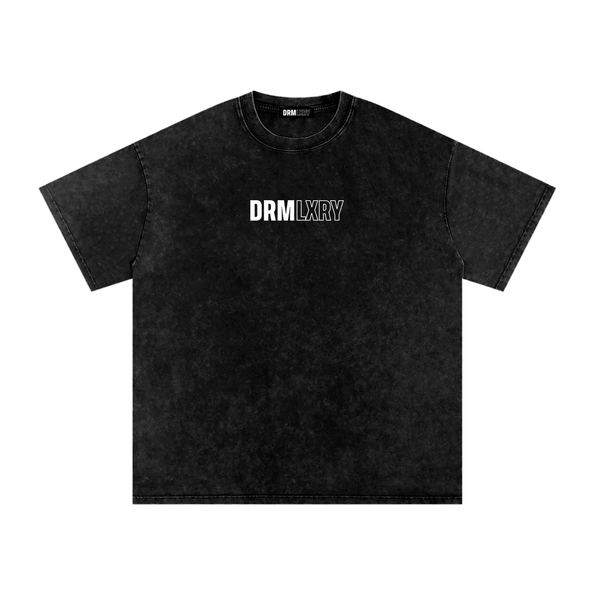 DRMLXRY Spec Sheet Tee Black, product mockup