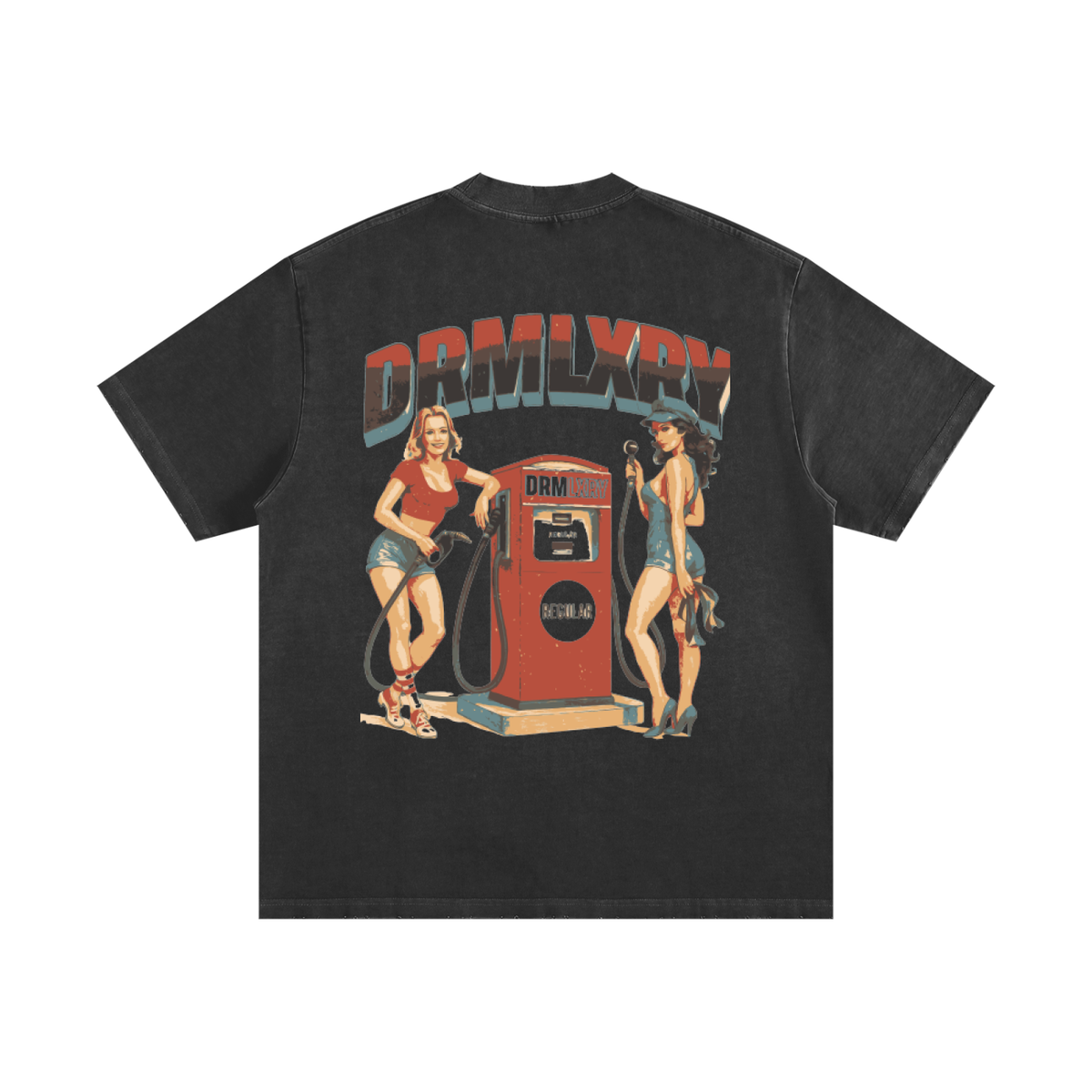 DRMLXRY Full Service Heavyweight Tee, product mockup