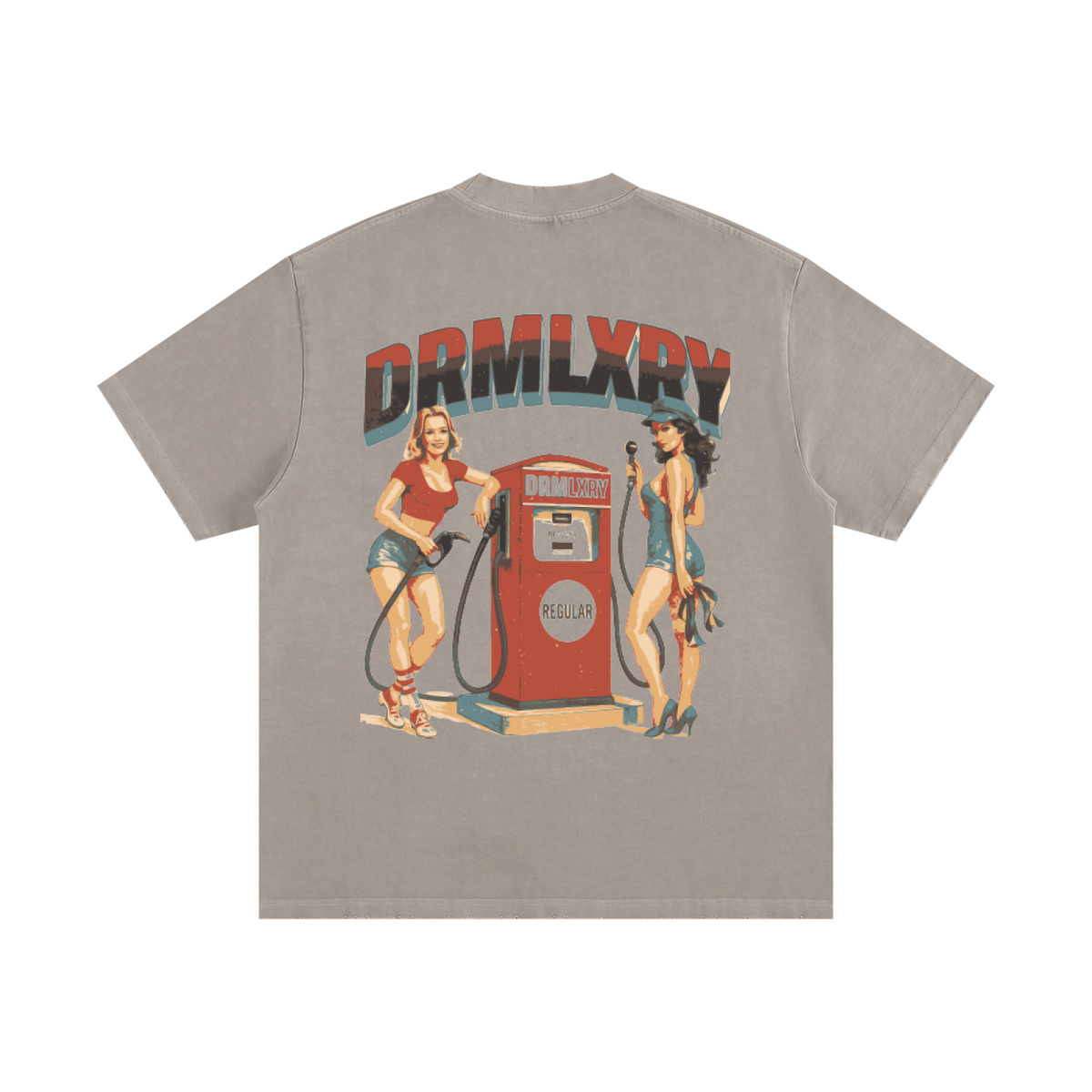 DRMLXRY Full Service Heavyweight Tee, product mockup