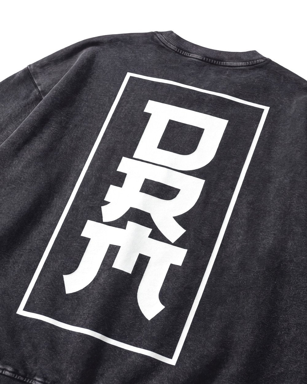 DRMLXRY Monogram Crew, print close-up