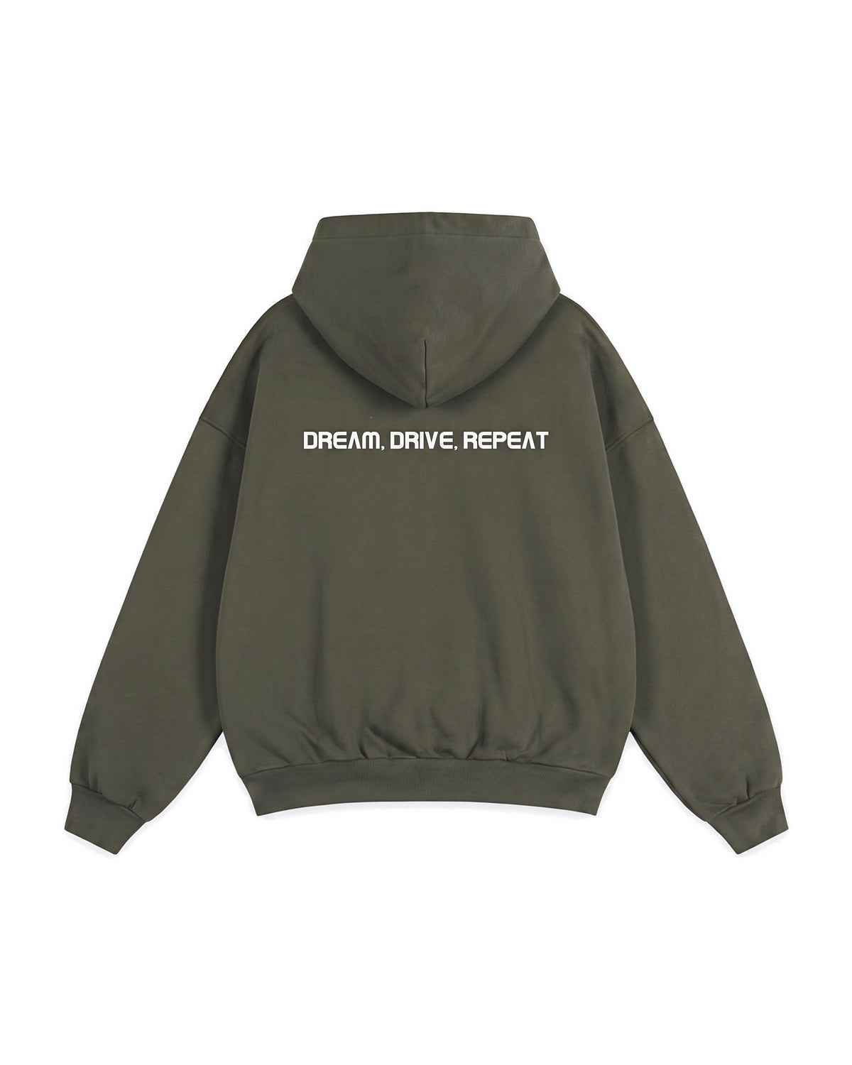 Cold Start Heavyweight Hoodie in Olive Green, back