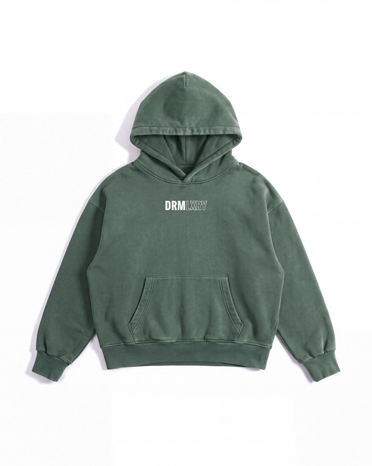 Founders Club Hoodie in Washed Green, front