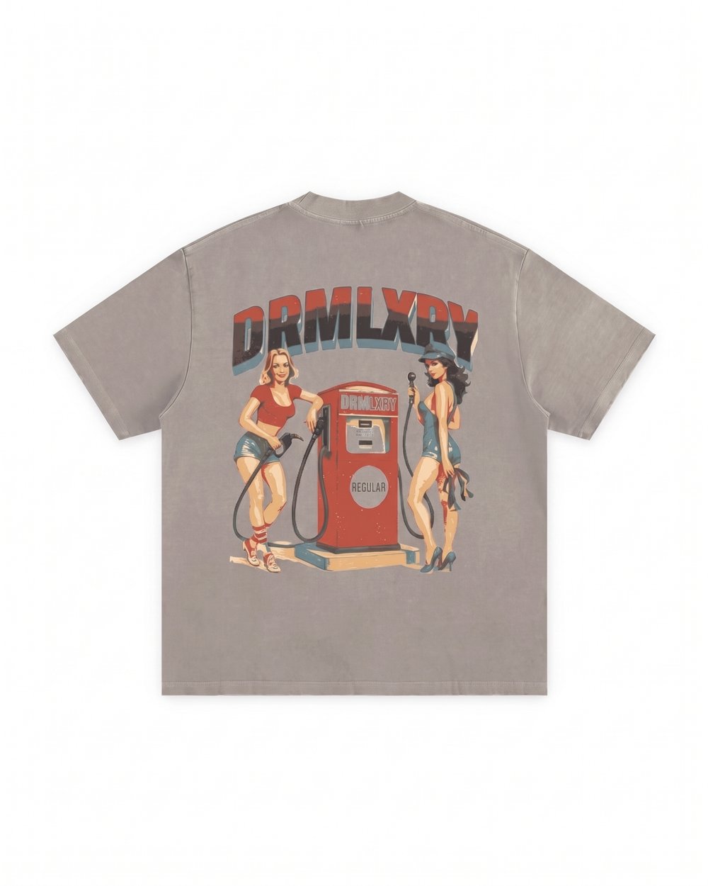 Full Service Heavyweight Tee in Light Apricot, back