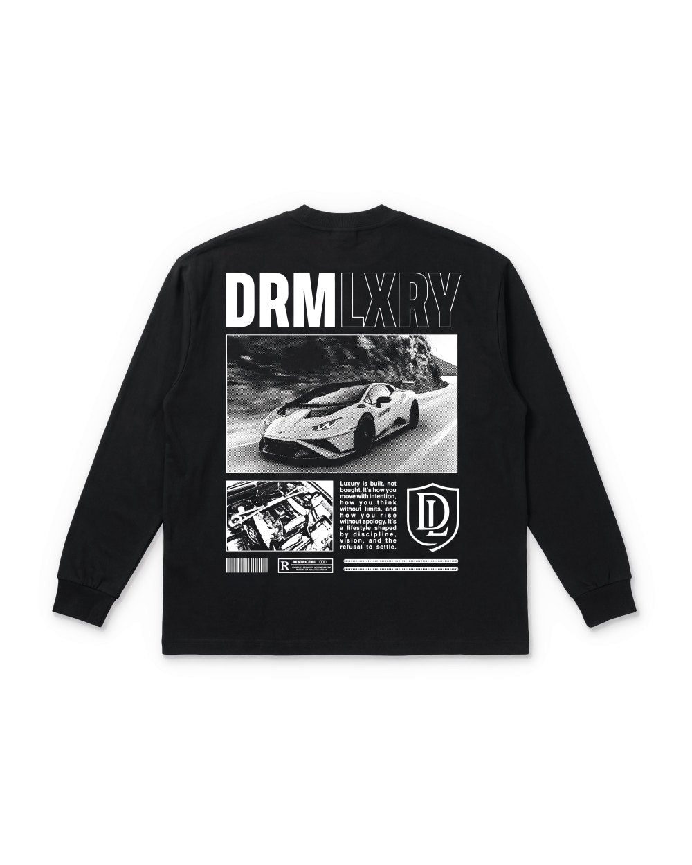 DRMLXRY Spec Sheet Long Sleeve, back