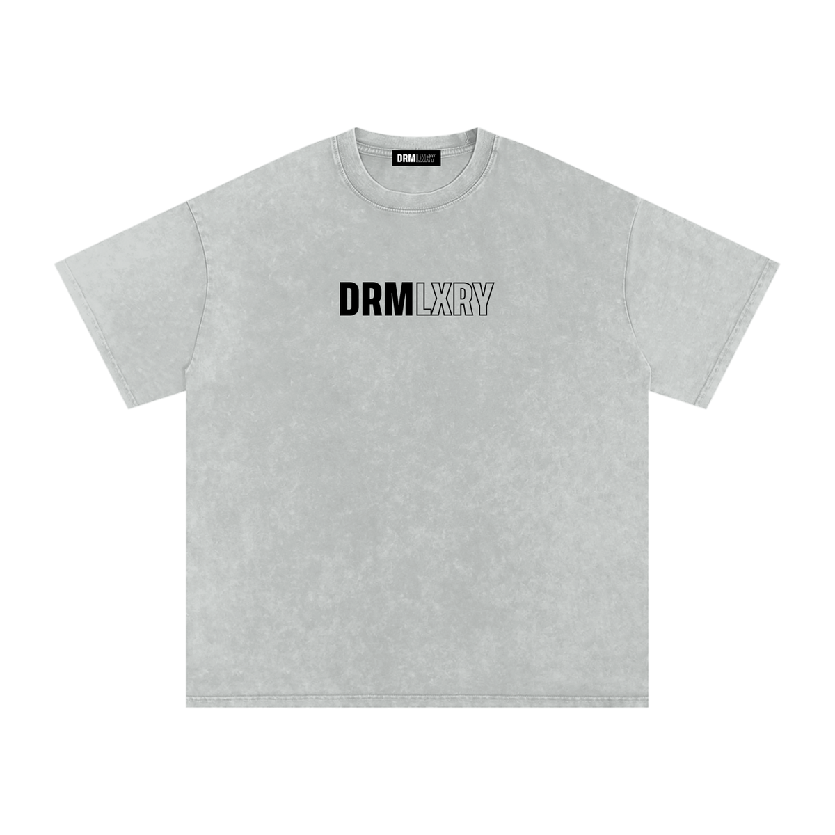 DRMLXRY Spec Sheet Tee Light Gray, product mockup