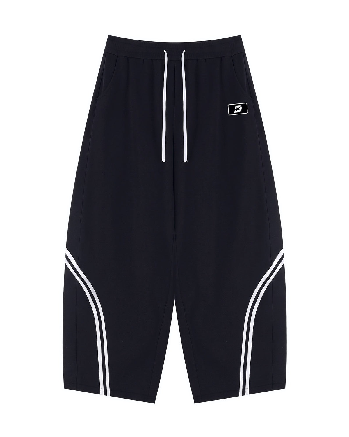 Racing Line Sweatpants in Black, front