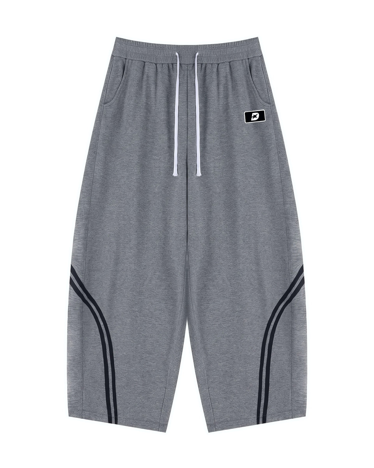 Racing Line Sweatpants in Flower Gray, front