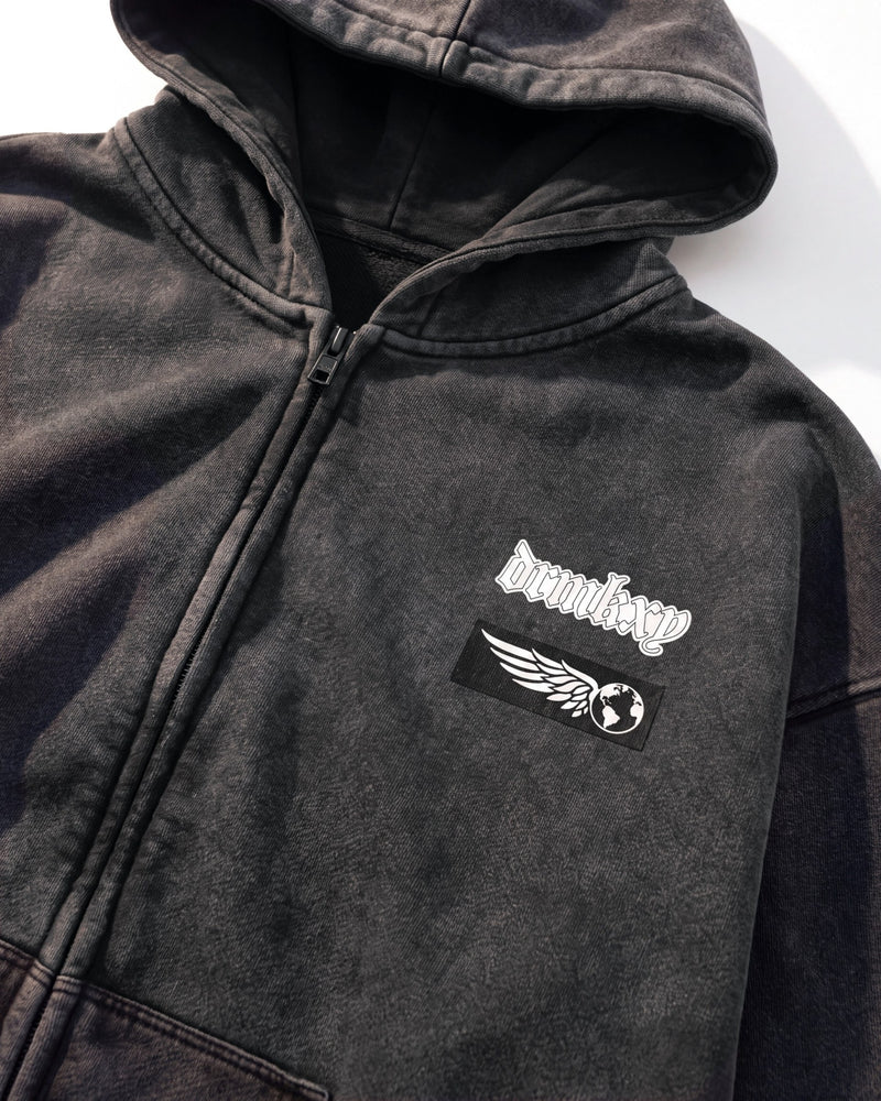 Garage Zip Hoodie, close-up