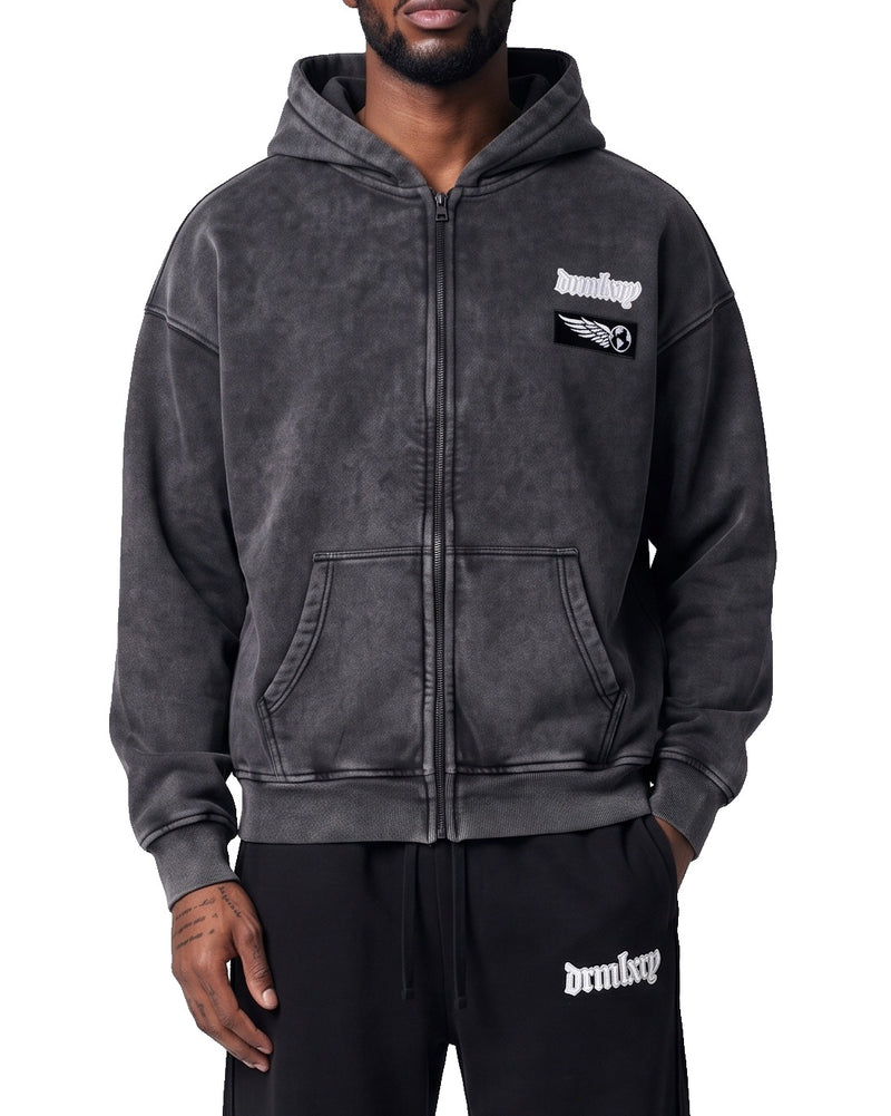 Garage Zip Hoodie, worn